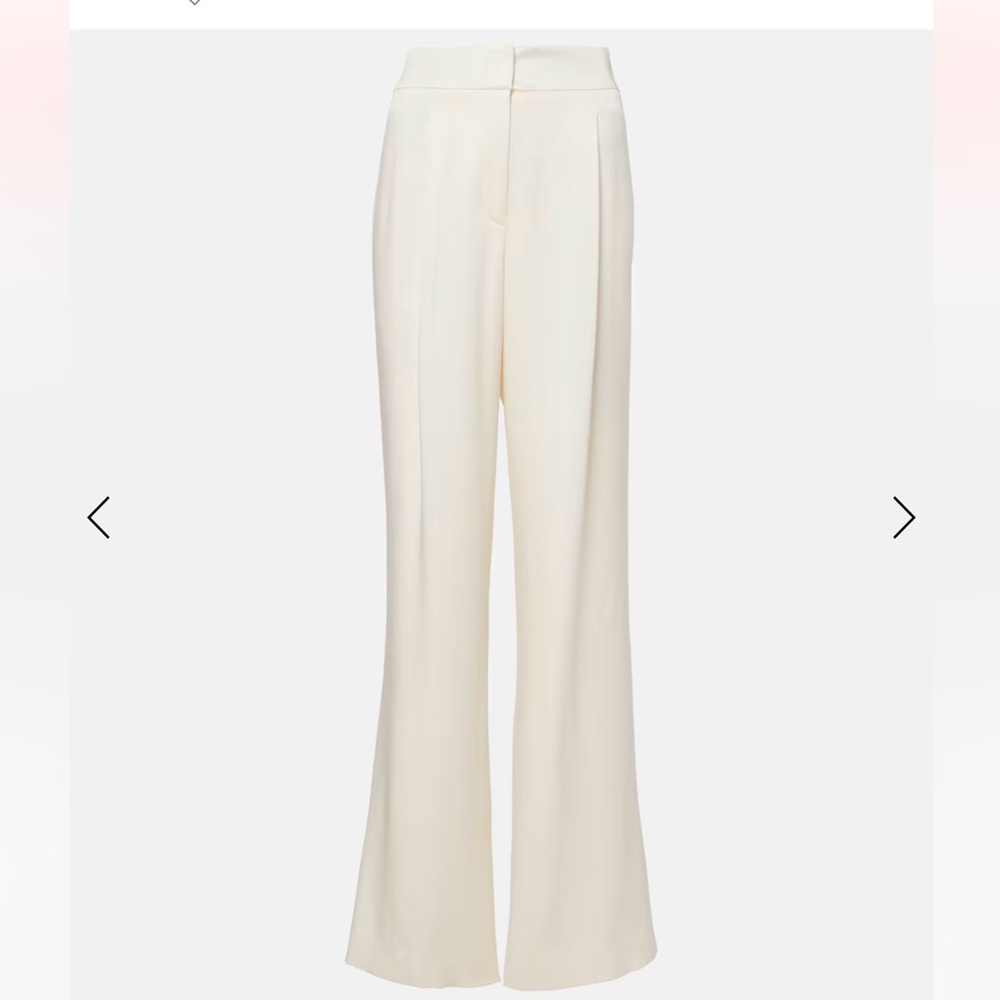 NWOT Veronica Beard White Silk Pants